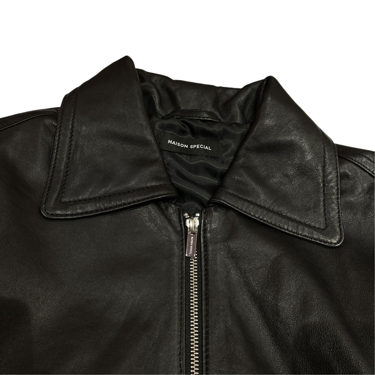 MAISON SPECIAL Real Leather Zip Blousonレザージャケット21252215803 古着・中古-3枚目のアイテム画像