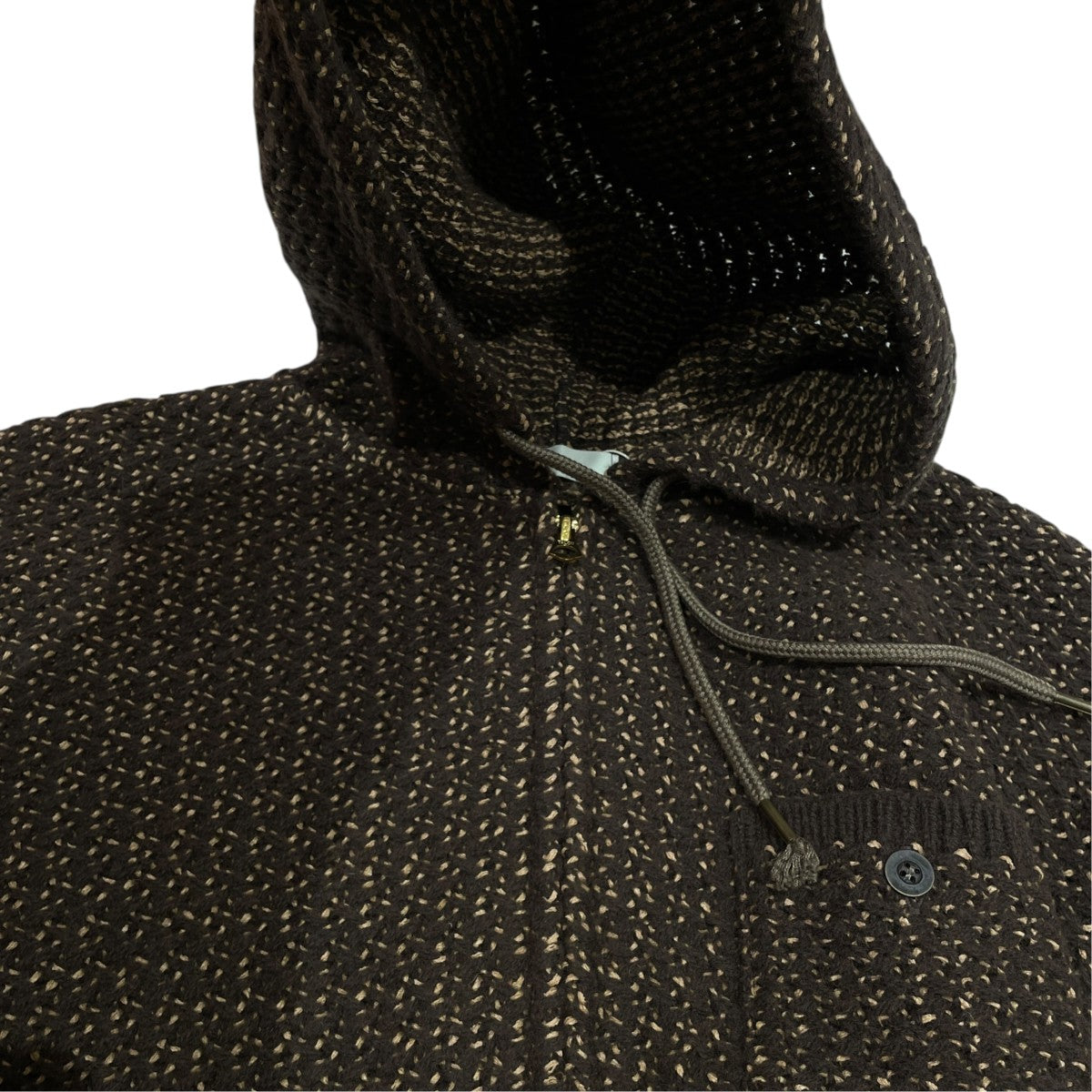 STEAF TRIBE WEAVING HOODIEジップパーカーS25AW-K02 古着・中古-3枚目のアイテム画像