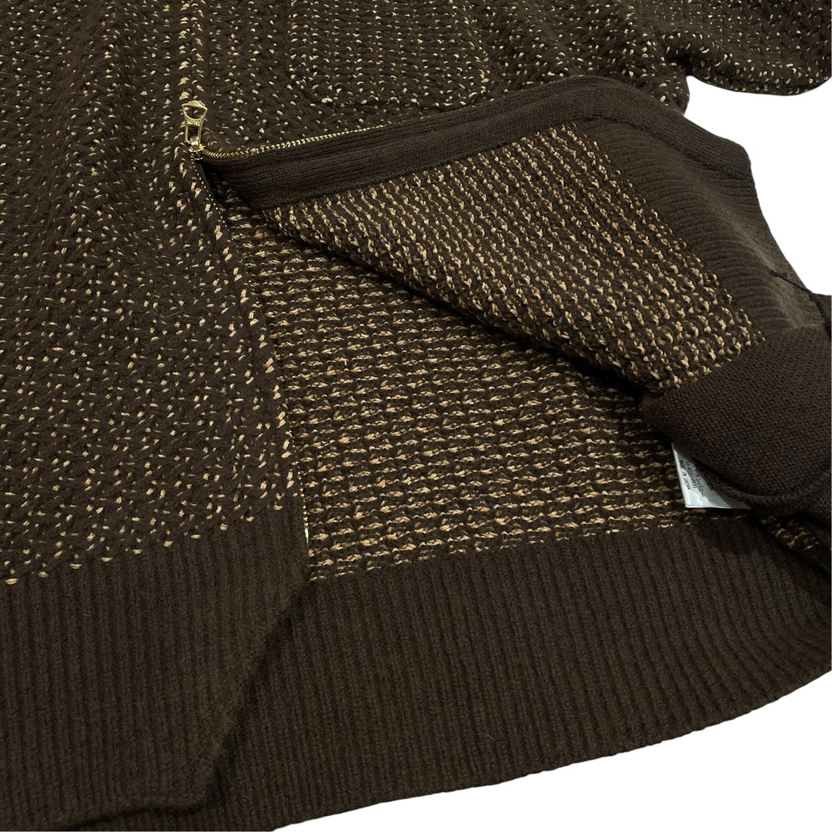 STEAF TRIBE WEAVING HOODIEジップパーカーS25AW-K02 古着・中古-4枚目のアイテム画像