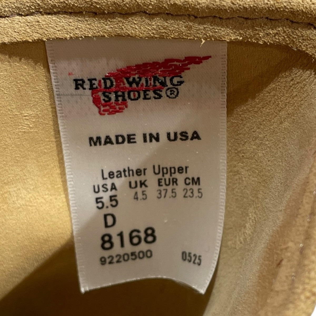 RED WING 9-inch Pecosレザーブーツ8168 古着・中古-8枚目のアイテム画像