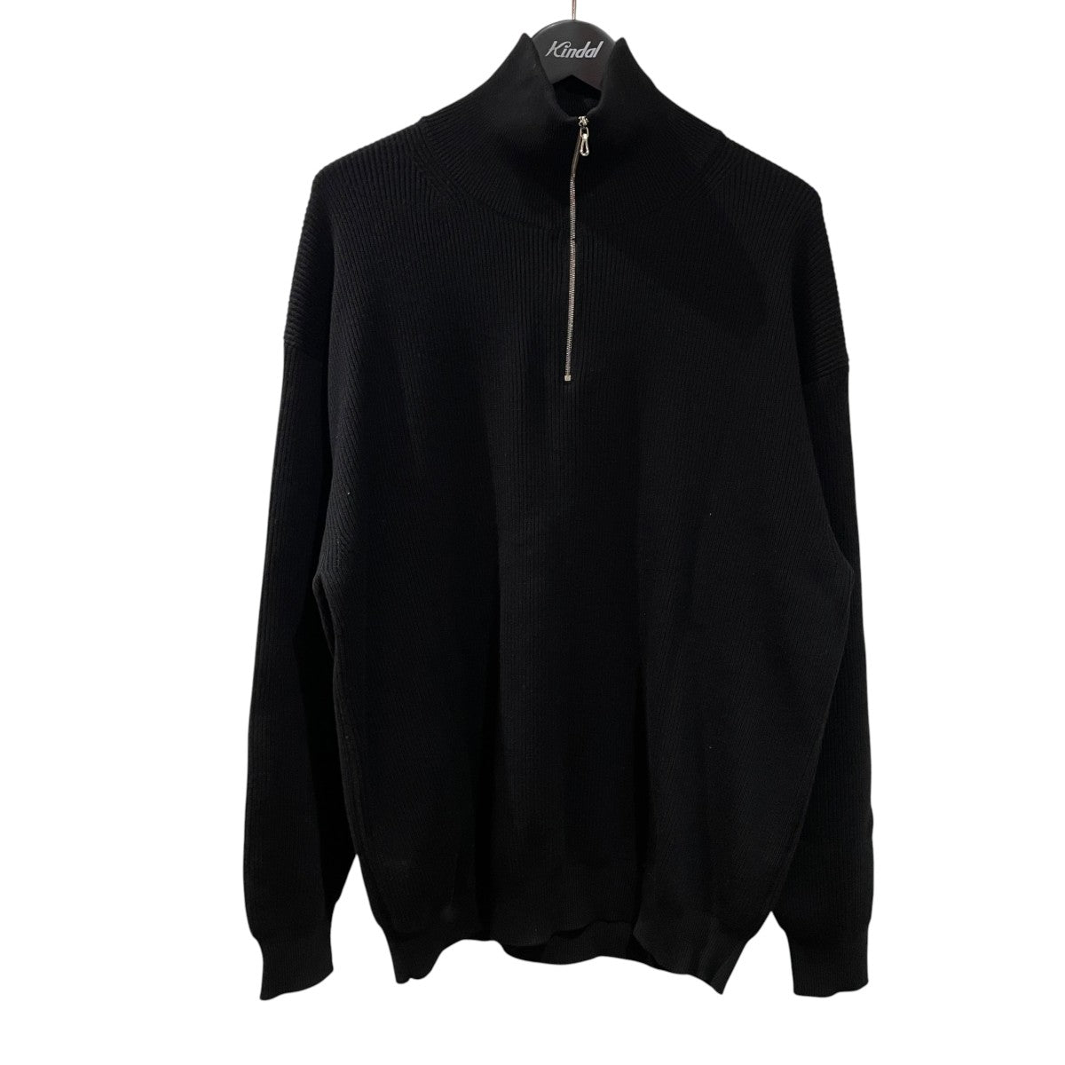 High Density High Neck Zip KnitタートルネックニットGU223-80129B