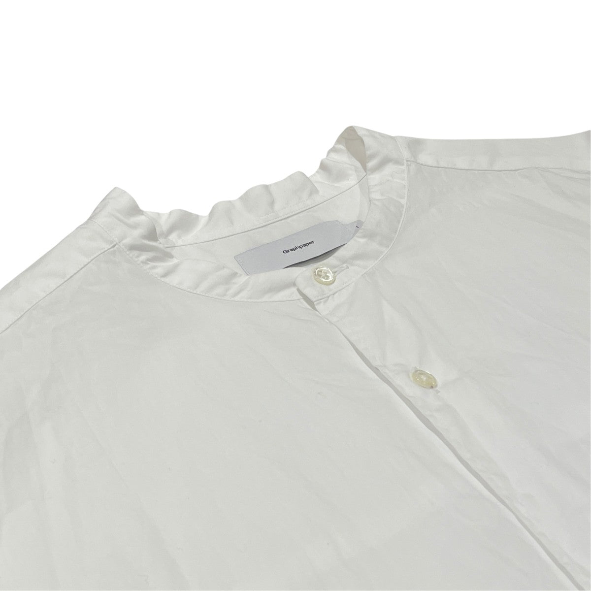 Broad L S Oversized Band Collar ShirtバンドカラーシャツGM251-50002B