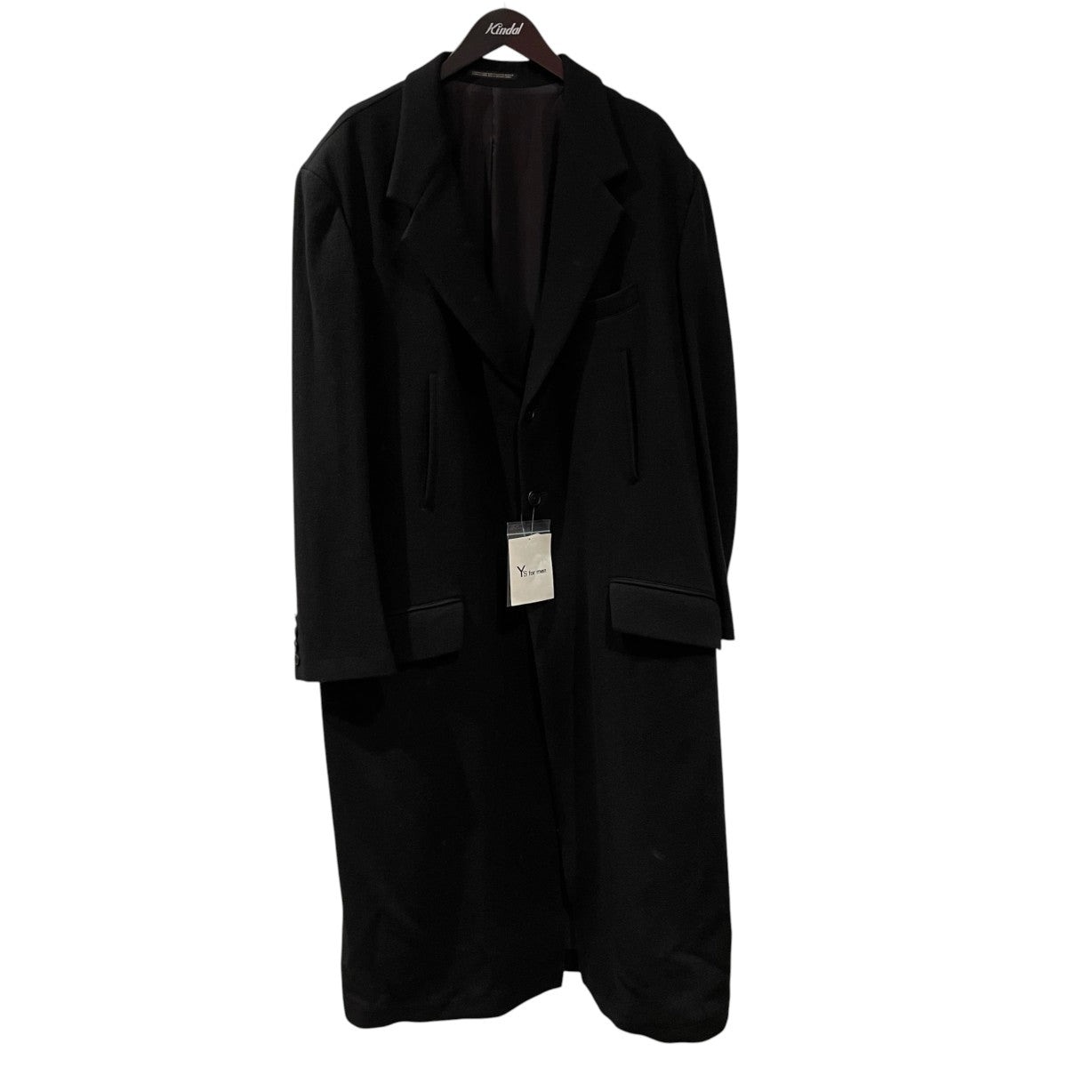 SINGLE LONG JACKET   WOOL   NYLON FLANNELウールコートMJ-J02-135