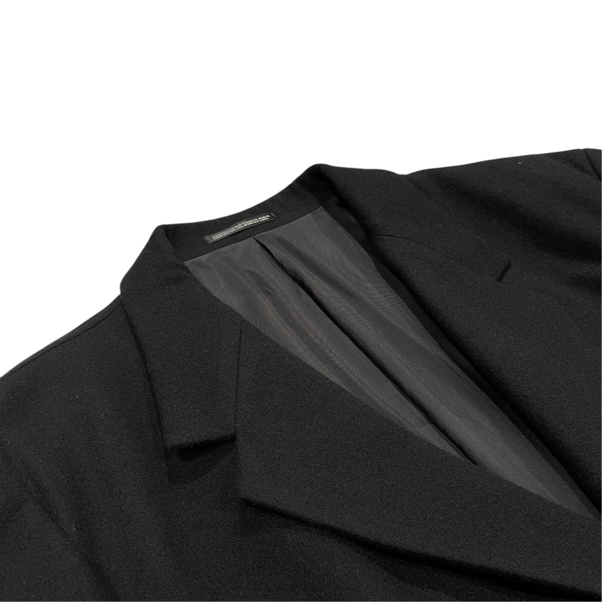 SINGLE LONG JACKET   WOOL   NYLON FLANNELウールコートMJ-J02-135