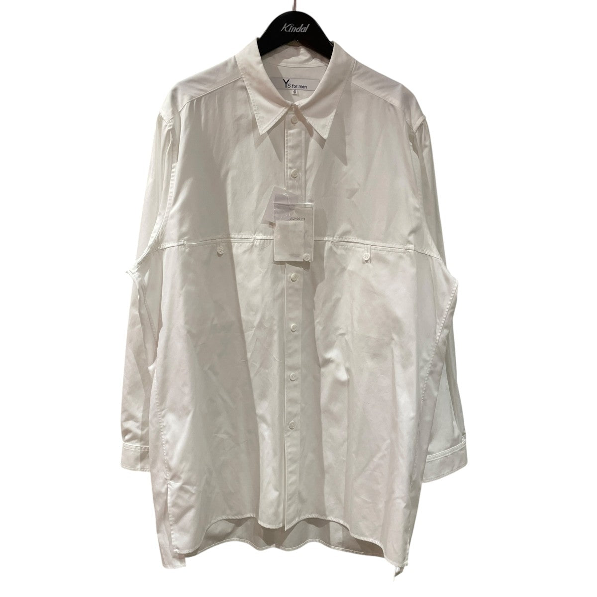 100 2 BROAD SHIRT WITH PANEL POCKET長袖シャツMA-B02-001