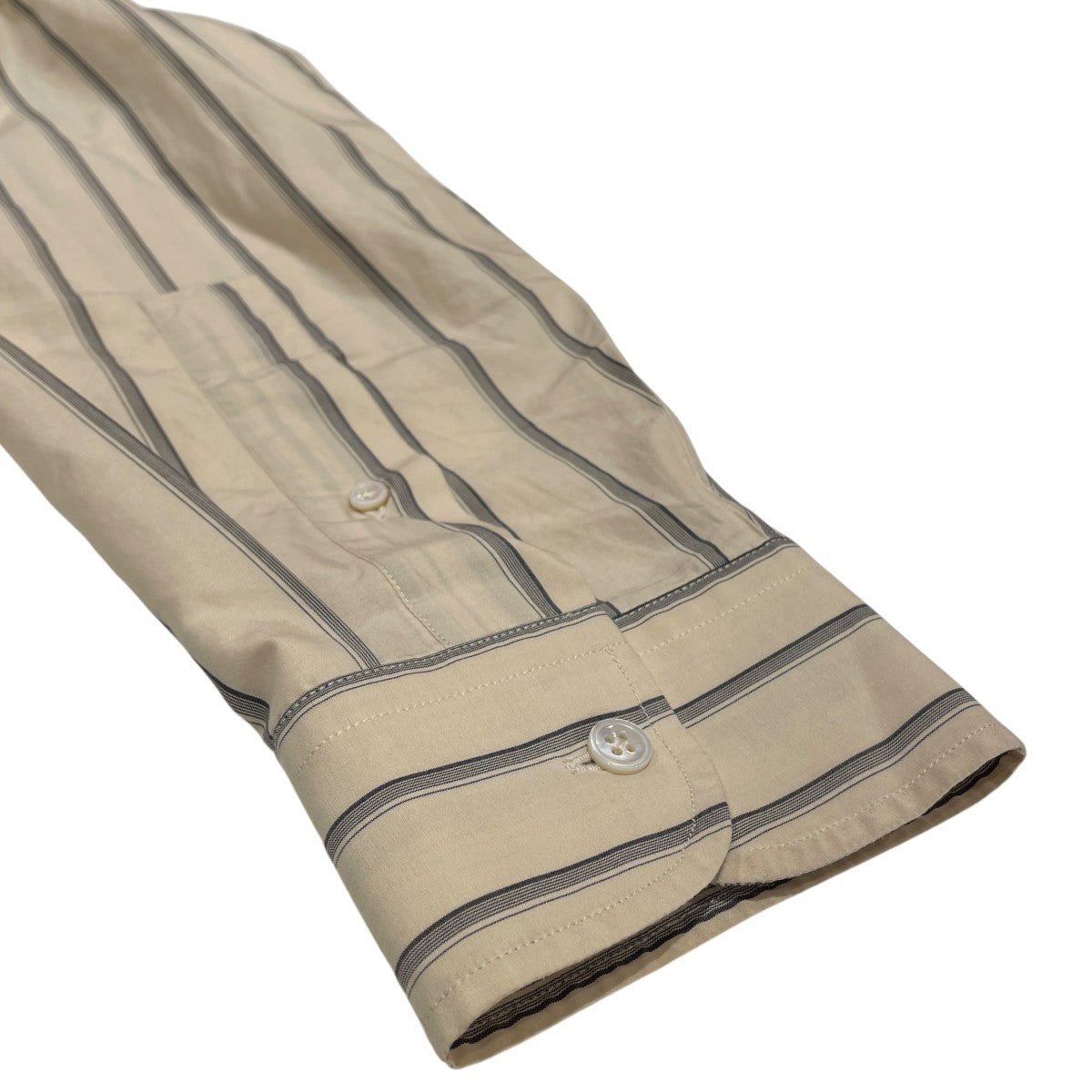 STUDIO NICHOLSON STRIPE COTTON SHIRTS長袖シャツ51-10-841010 古着・中古-4枚目のアイテム画像