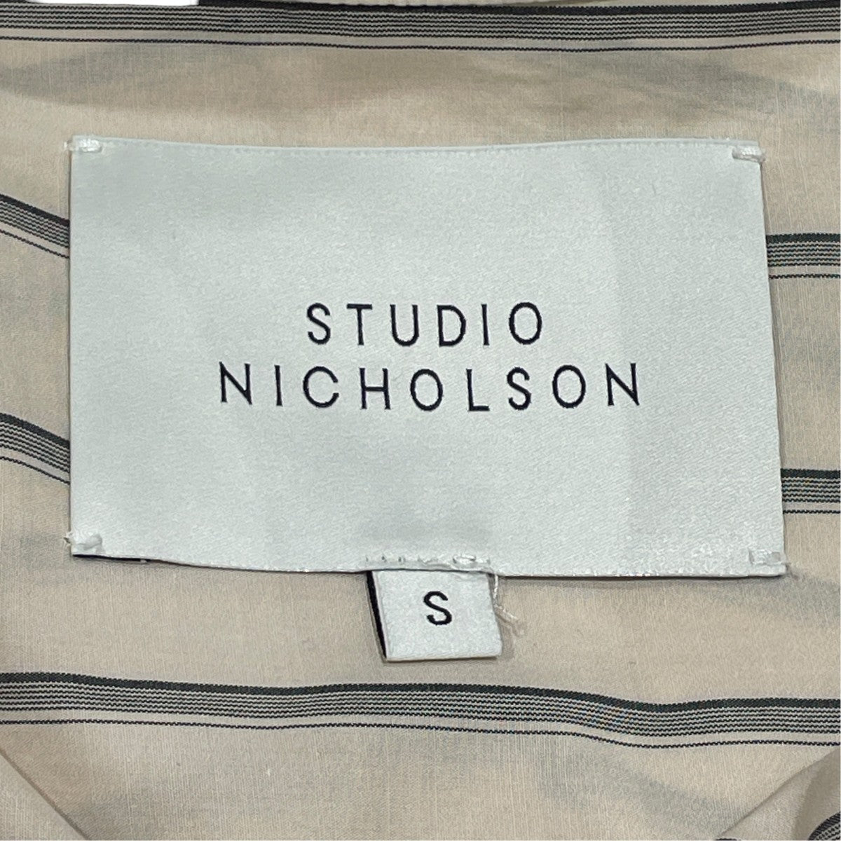 STUDIO NICHOLSON STRIPE COTTON SHIRTS長袖シャツ51-10-841010 古着・中古-7枚目のアイテム画像