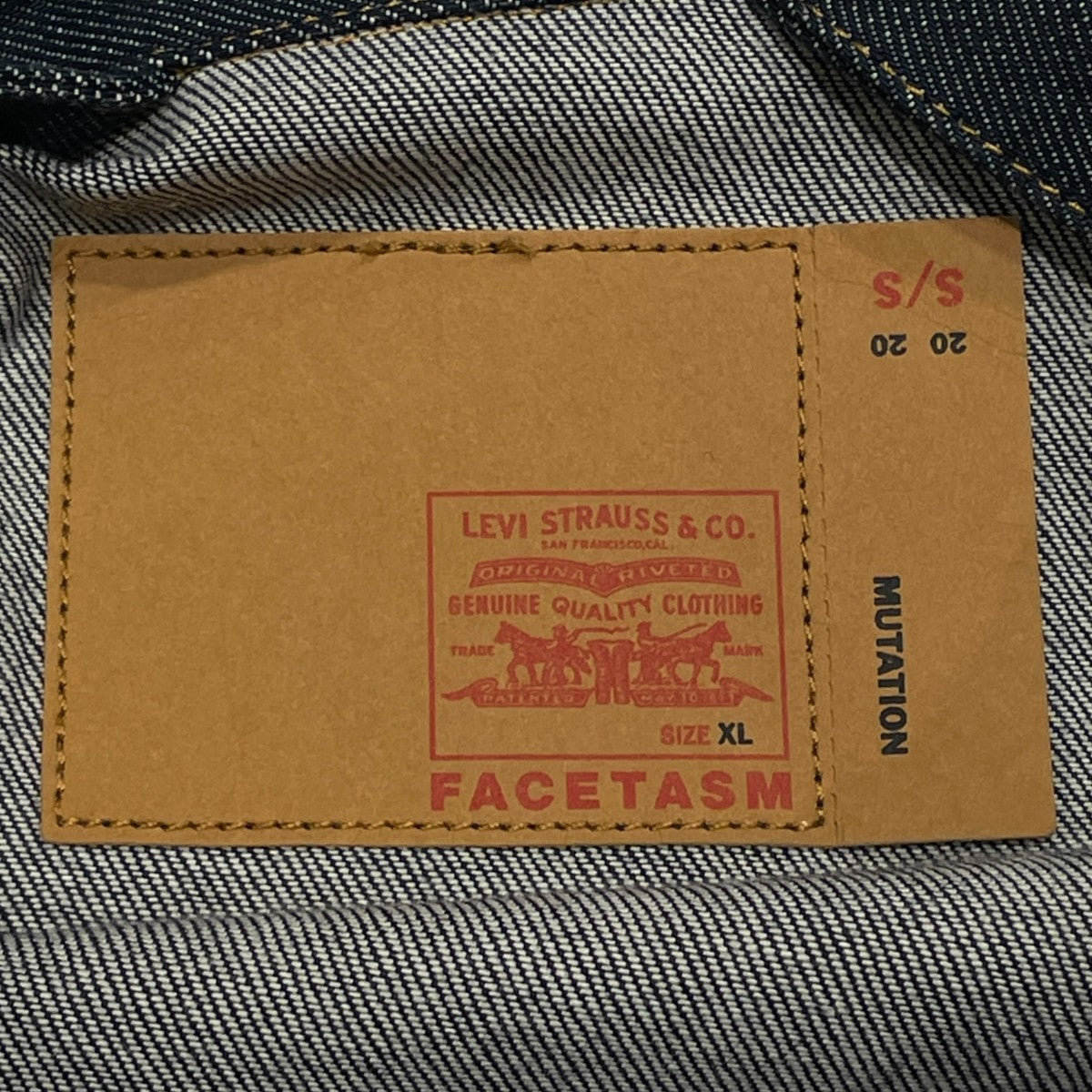 LEVI’S×FACETASM デニムジャケットYA-JK-U05 古着・中古-7枚目のアイテム画像