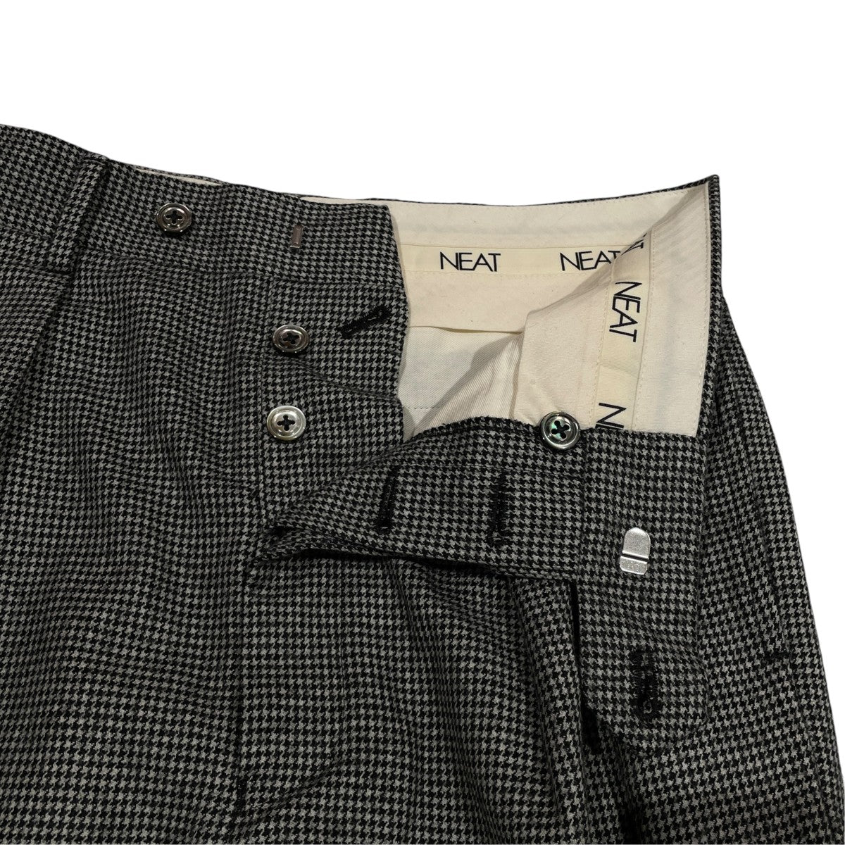 NEAT Houndstoothチェックパンツ 古着・中古-3枚目のアイテム画像