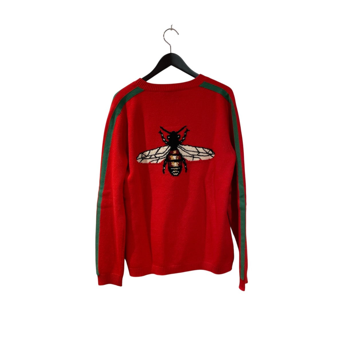 GUCCI(グッチ) クルーネックニット496684 496684 レッド×グリーン