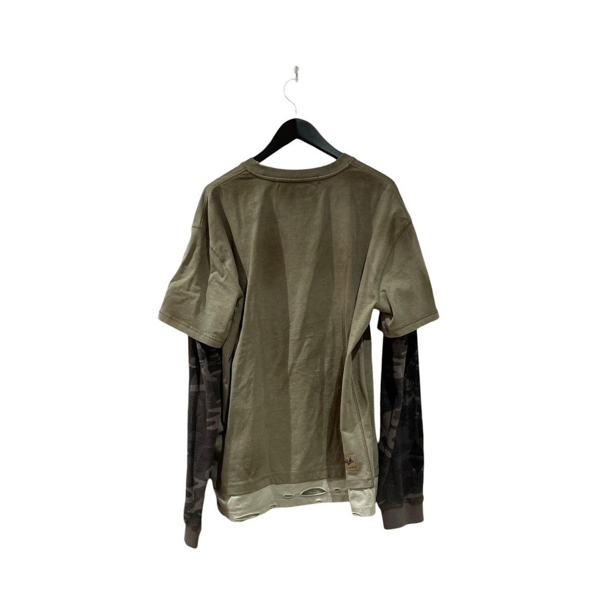 DISTRESS LAYERED LONG SLEEVE T-SHIRT長袖Tシャツatb1603m