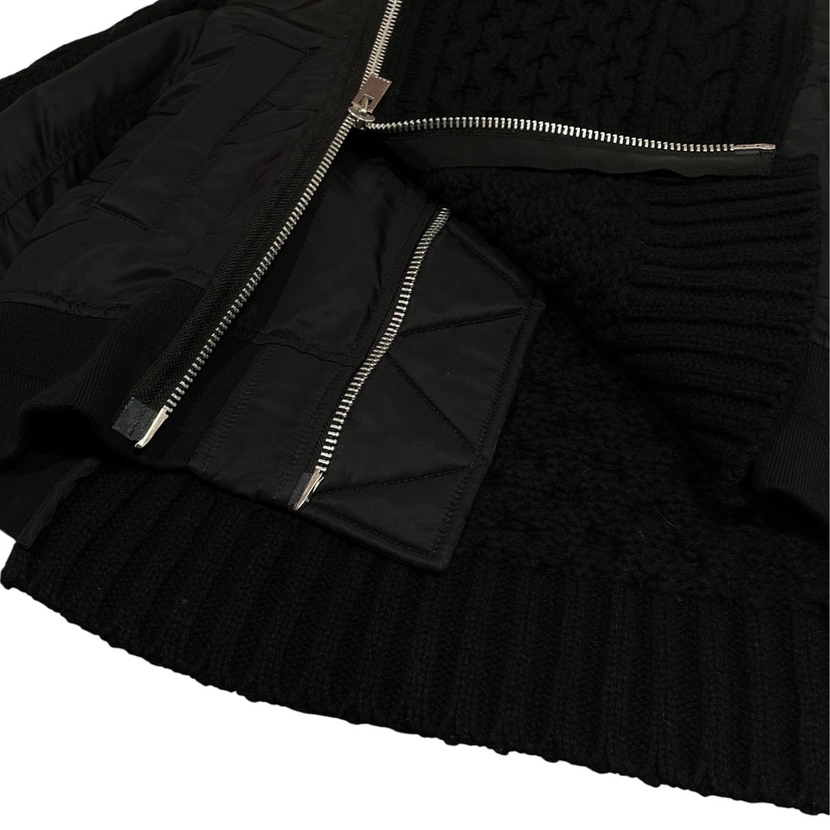 Nylon Twill x Knit Blousonニットジャケット23-06811
