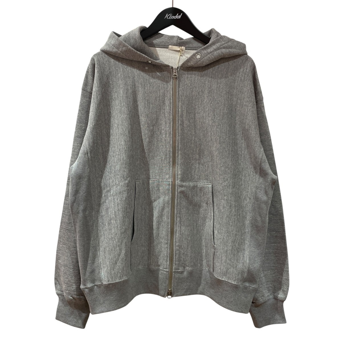 ULTERIOR FADED SILKY TERRY RW ZIP UP PARKAジップパーカーUCS100-KC220-MW 古着・中古-1枚目のアイテム画像