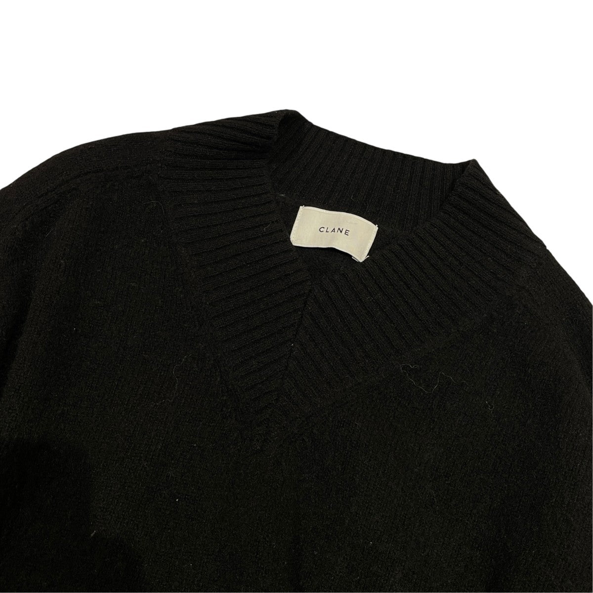 CLANE CLANE YAK V NECK KNIT TOPSVネックニット19106-2302 古着・中古-3枚目のアイテム画像