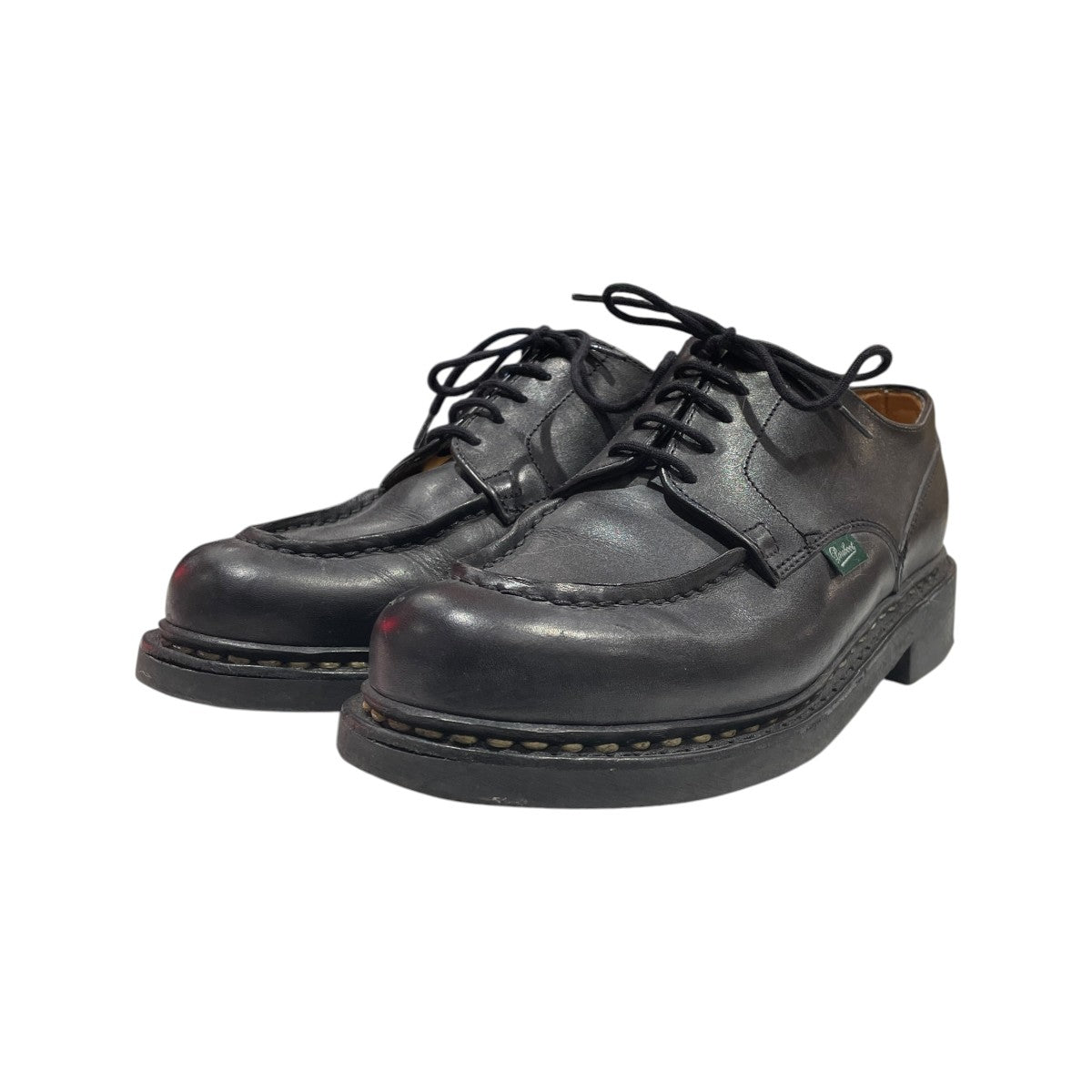 PARABOOT シャンボード レザー カーフ Uチップ ノルウィージャンウエルトレザーシューズ710709 古着・中古-1枚目のアイテム画像