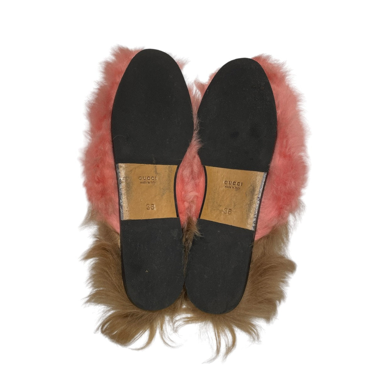 GUCCI プリンスタウン ホースビット ファー サンダル 古着・中古-4枚目のアイテム画像