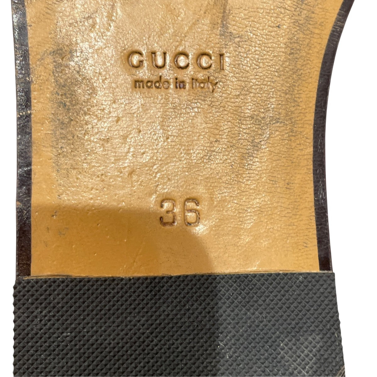 【未使用級 箱付き】グッチ　プリンスタウン　チャンキーヒール　ホースビット　本革 GUCCI(グッチ) プリンスタウン ホースビット ファー サンダル