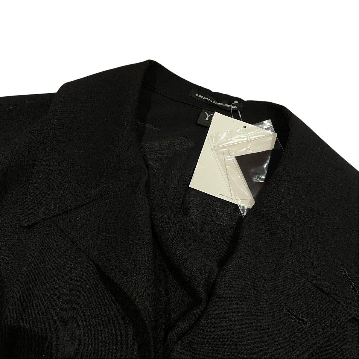 Y’s PE STRONG TWISTED CLOTH BIG JACKET薄手ジャケットYP-J02-900 古着・中古-3枚目のアイテム画像