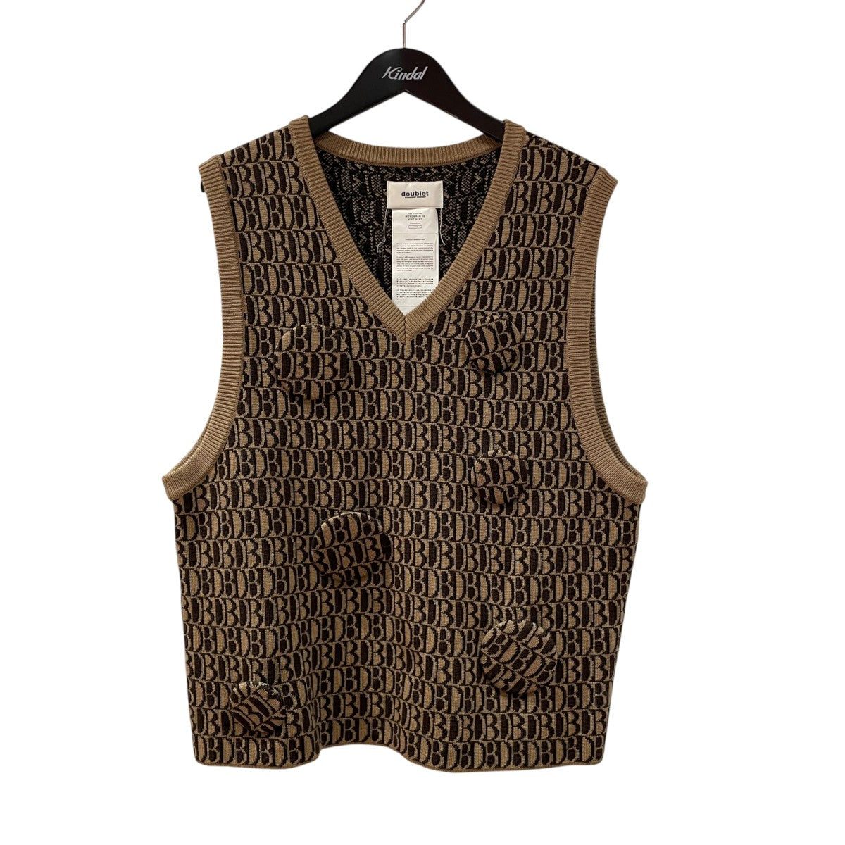 Double MONOGRAM JQ KNIT VESTニットベスト21AW34KN58 古着・中古-1枚目のアイテム画像