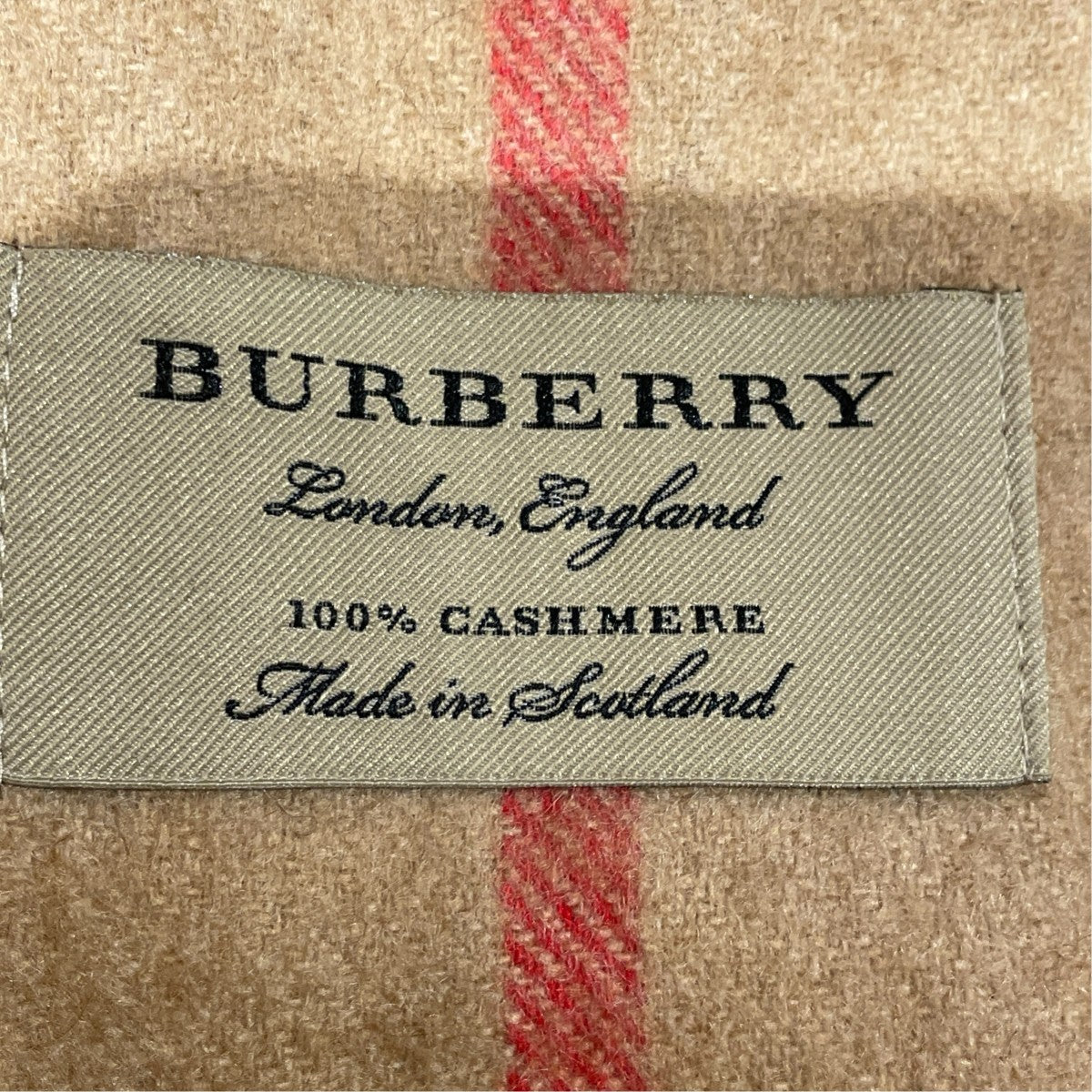 BURBERRY GIANT CHECK CASHMERE SCARFチェックマフラー 古着・中古-3枚目のアイテム画像
