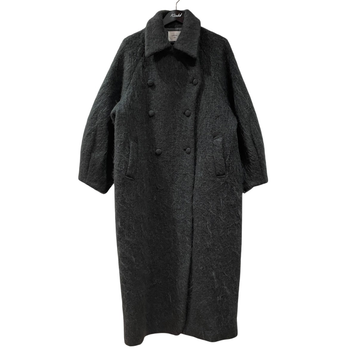 AMERI DEFORMATION COLLAR SHAGGY COATモヘヤコート01220761140 古着・中古-1枚目のアイテム画像