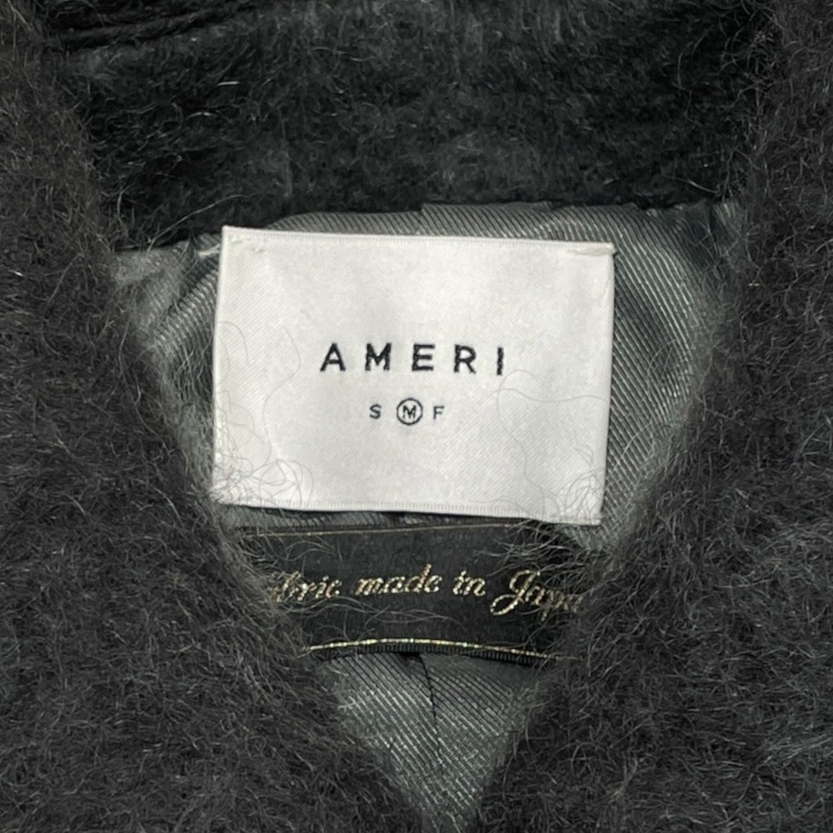 AMERI DEFORMATION COLLAR SHAGGY COATモヘヤコート01220761140 古着・中古-6枚目のアイテム画像