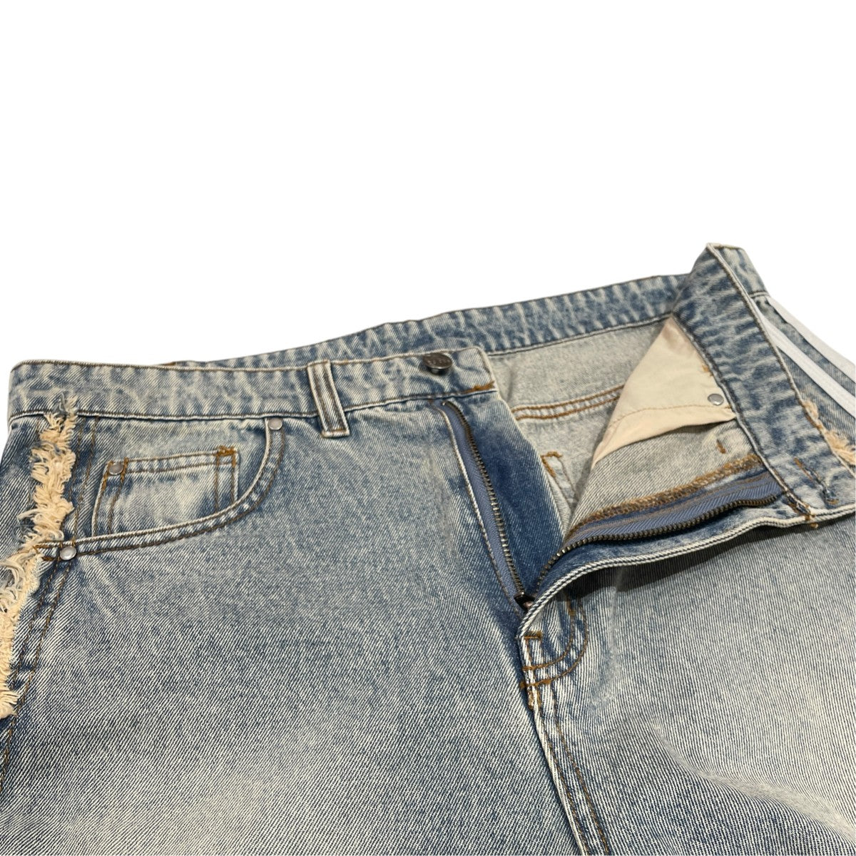 adidas TG WIDE DENIM PANTSデニムパンツKS2291 古着・中古-3枚目のアイテム画像