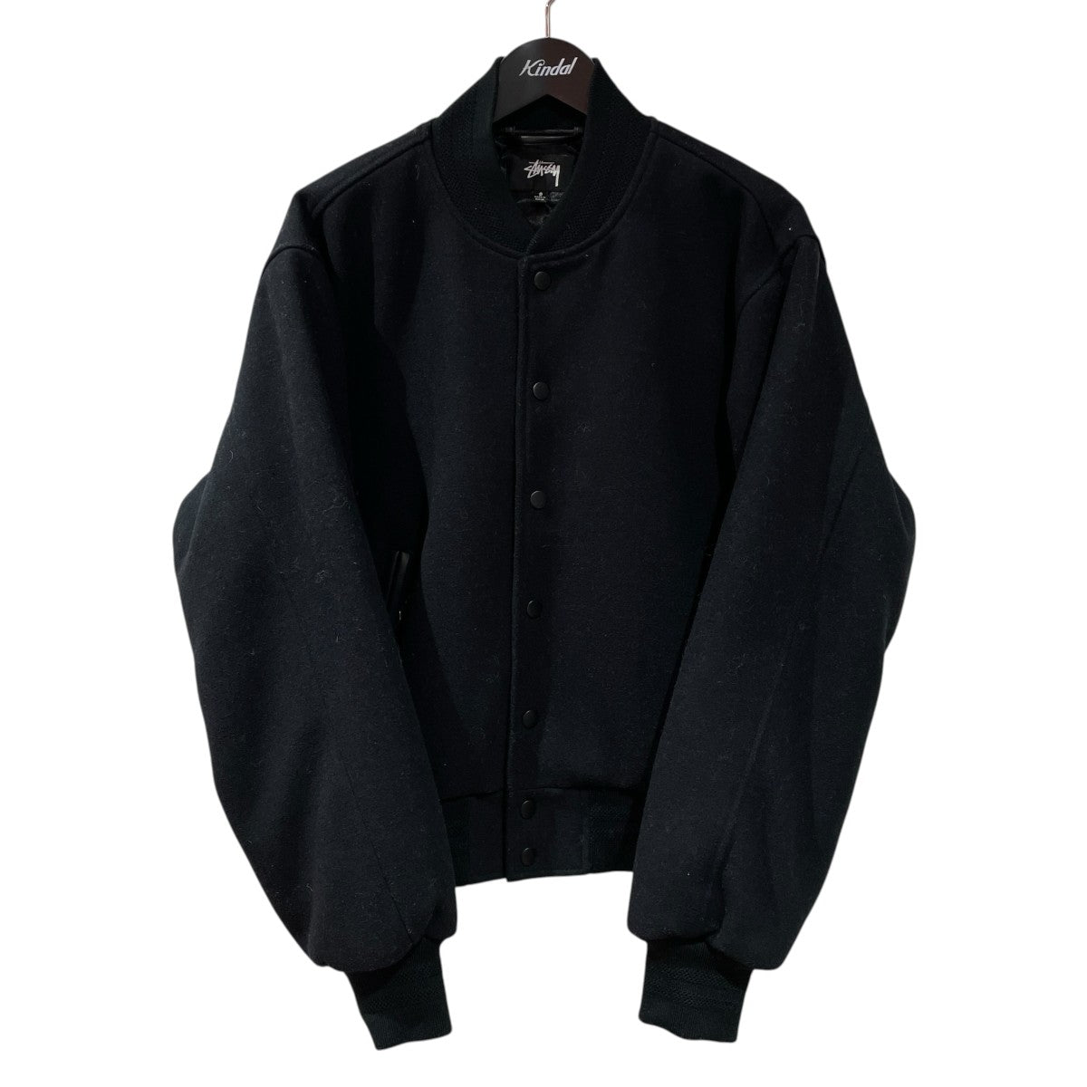 stussy 23AWSport Melton Varsity Jacketスタジャン115736 古着・中古-1枚目のアイテム画像
