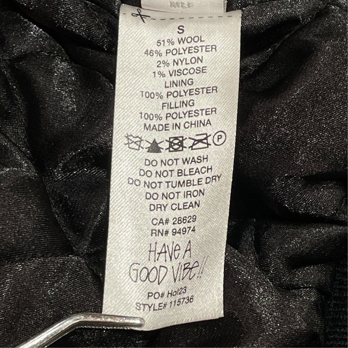 stussy 23AWSport Melton Varsity Jacketスタジャン115736 古着・中古-7枚目のアイテム画像