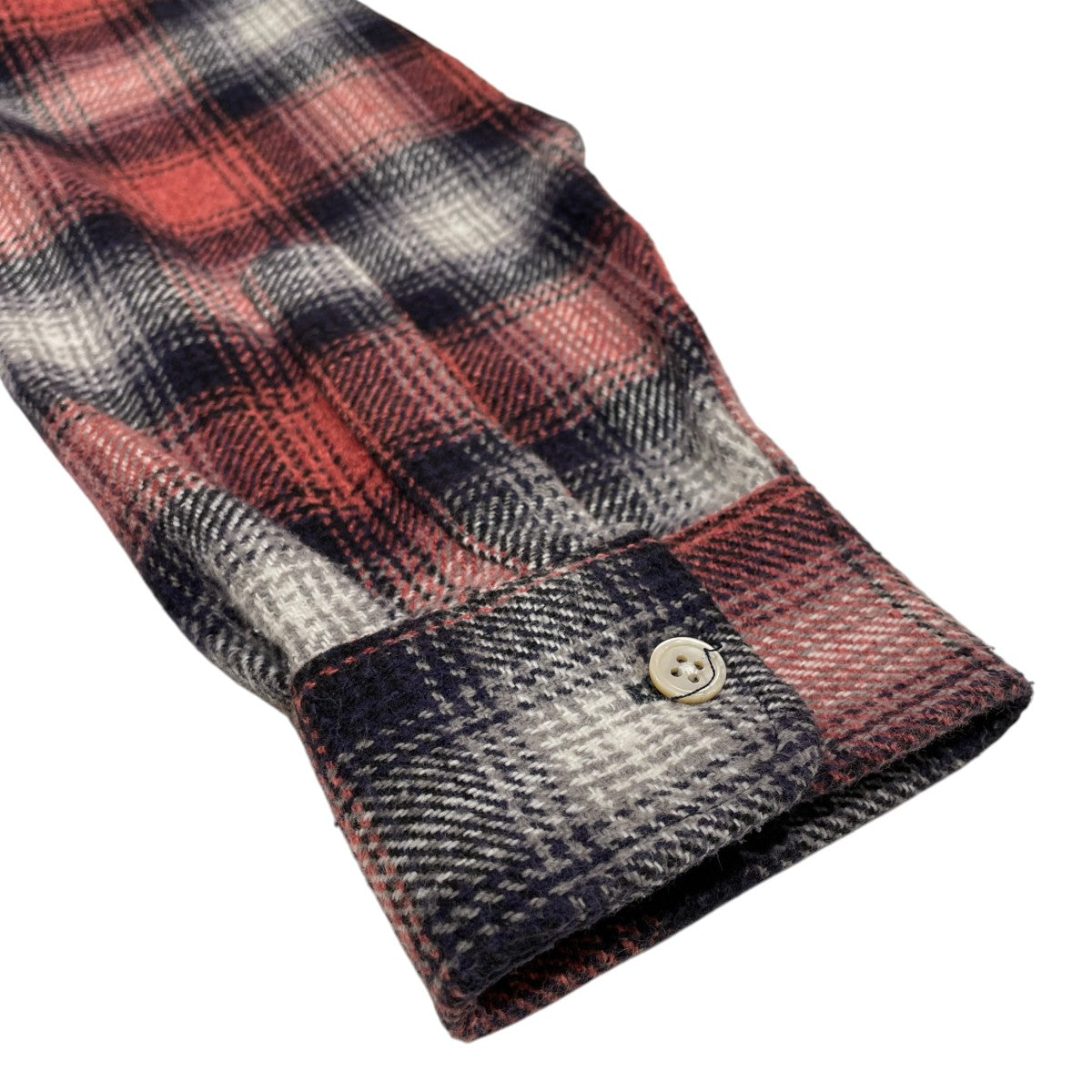 stussy×OUR LEGACY WORK SHOP SHIRTネルシャツWS4232WRA 古着・中古-4枚目のアイテム画像