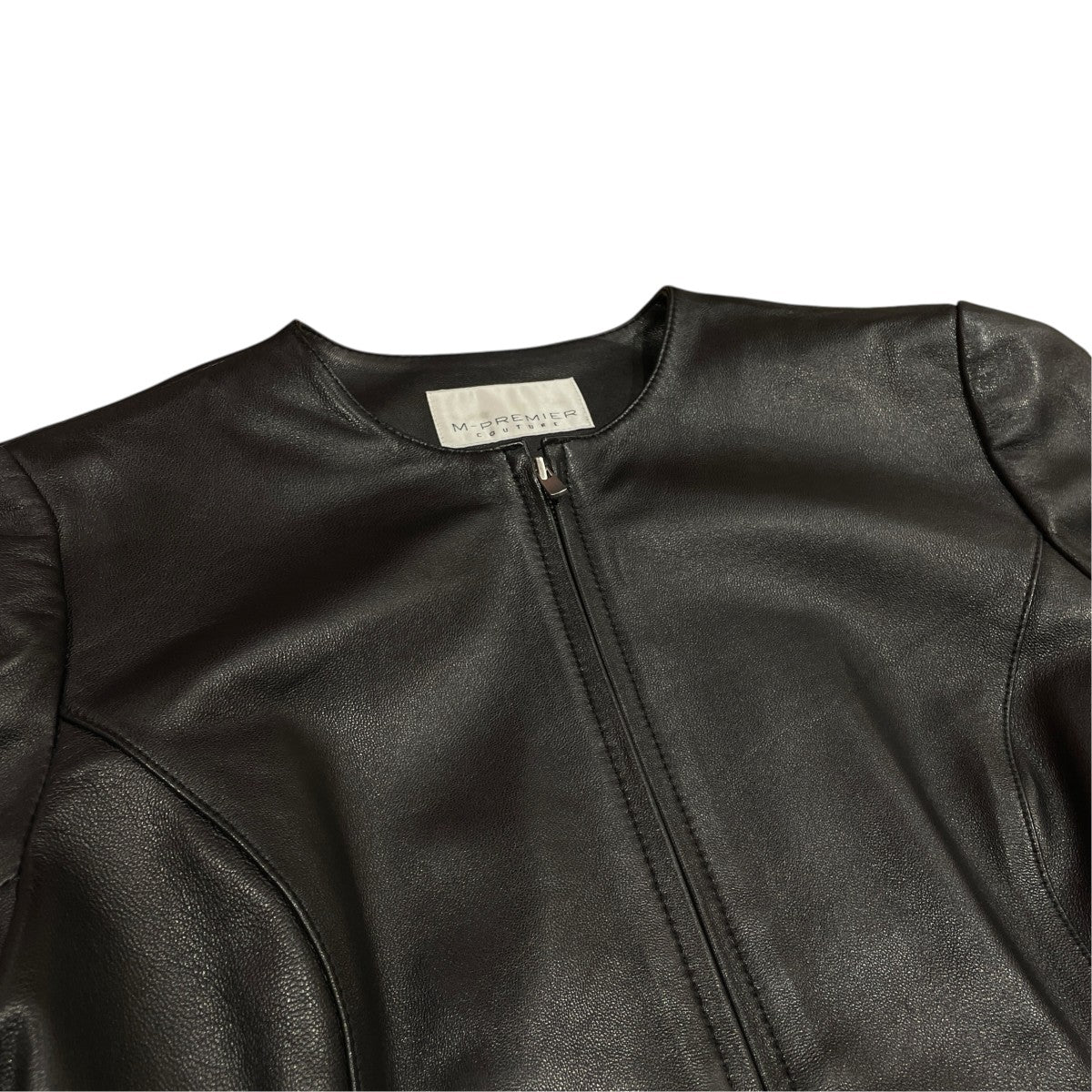 M-PREMIER COUTURE JACKETノーカラージャケットF137 002 古着・中古-3枚目のアイテム画像