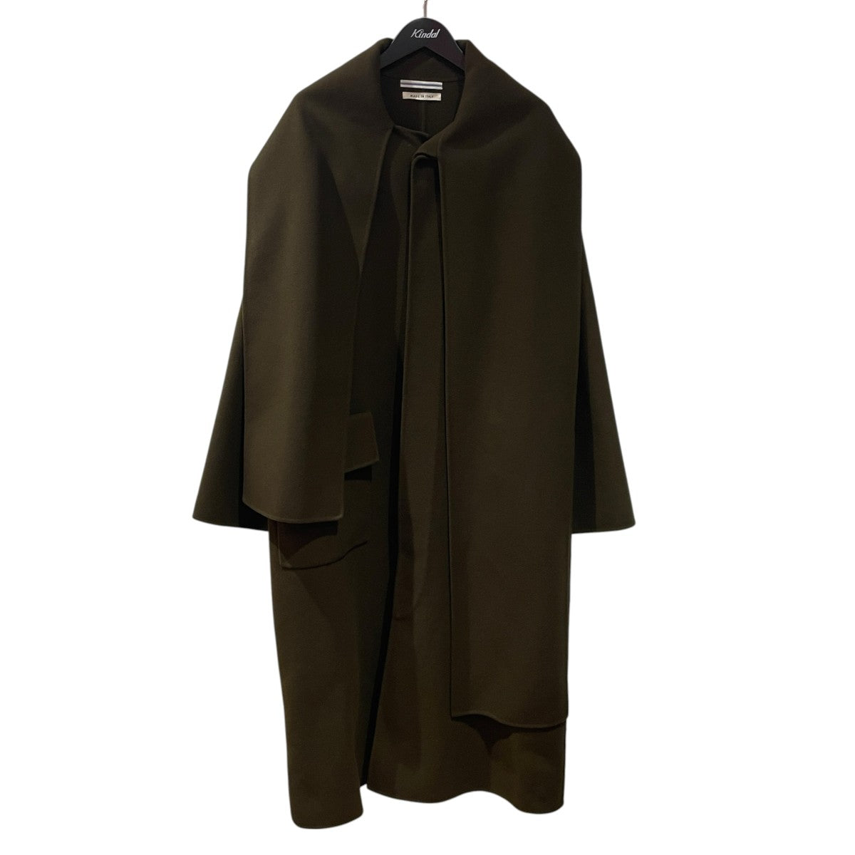 Cristaseya スカーフコートカシミヤコート 古着・中古-1枚目のアイテム画像