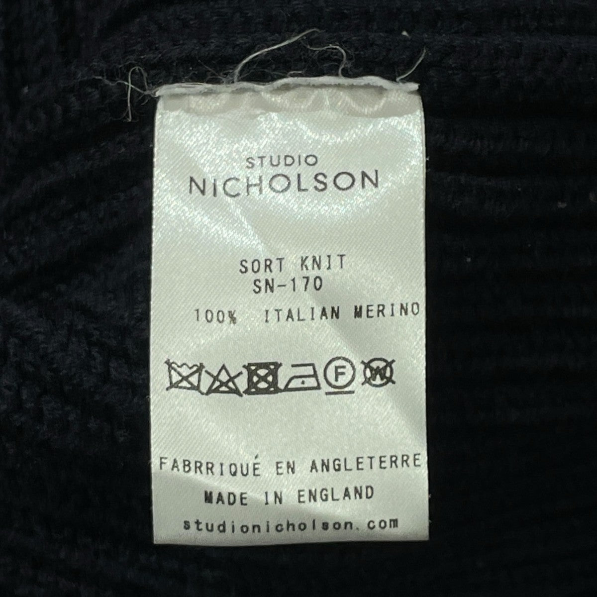 STUDIO NICHOLSON SORT KNITタートルネックニットSN-170 古着・中古-7枚目のアイテム画像