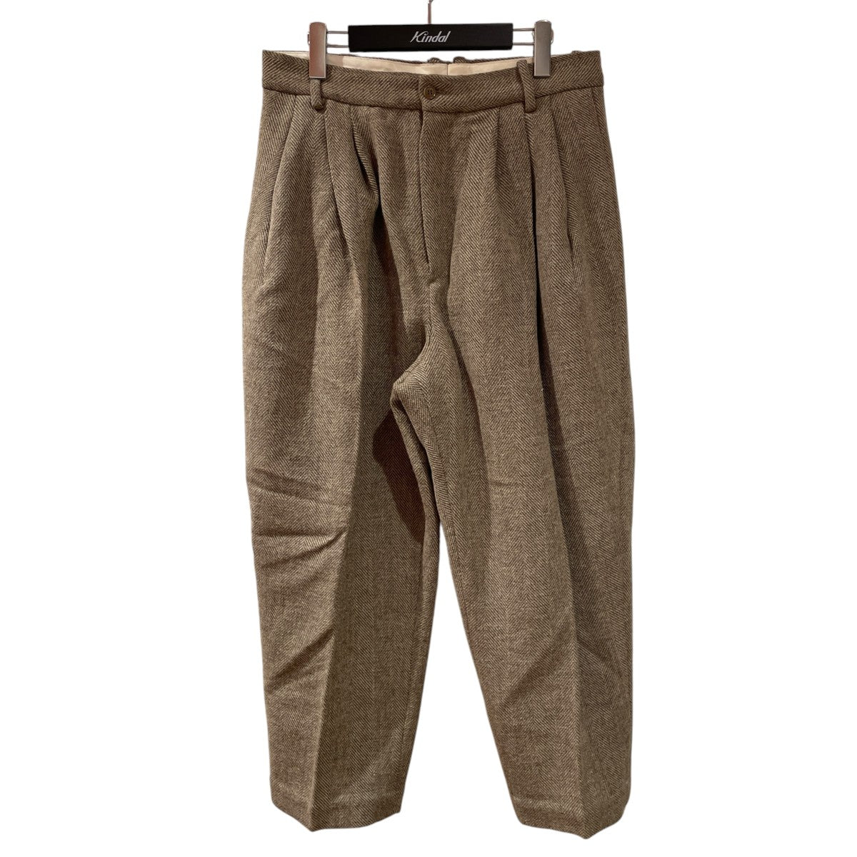 Hed Mayner ヘリンボーンウールパンツ 古着・中古-1枚目のアイテム画像