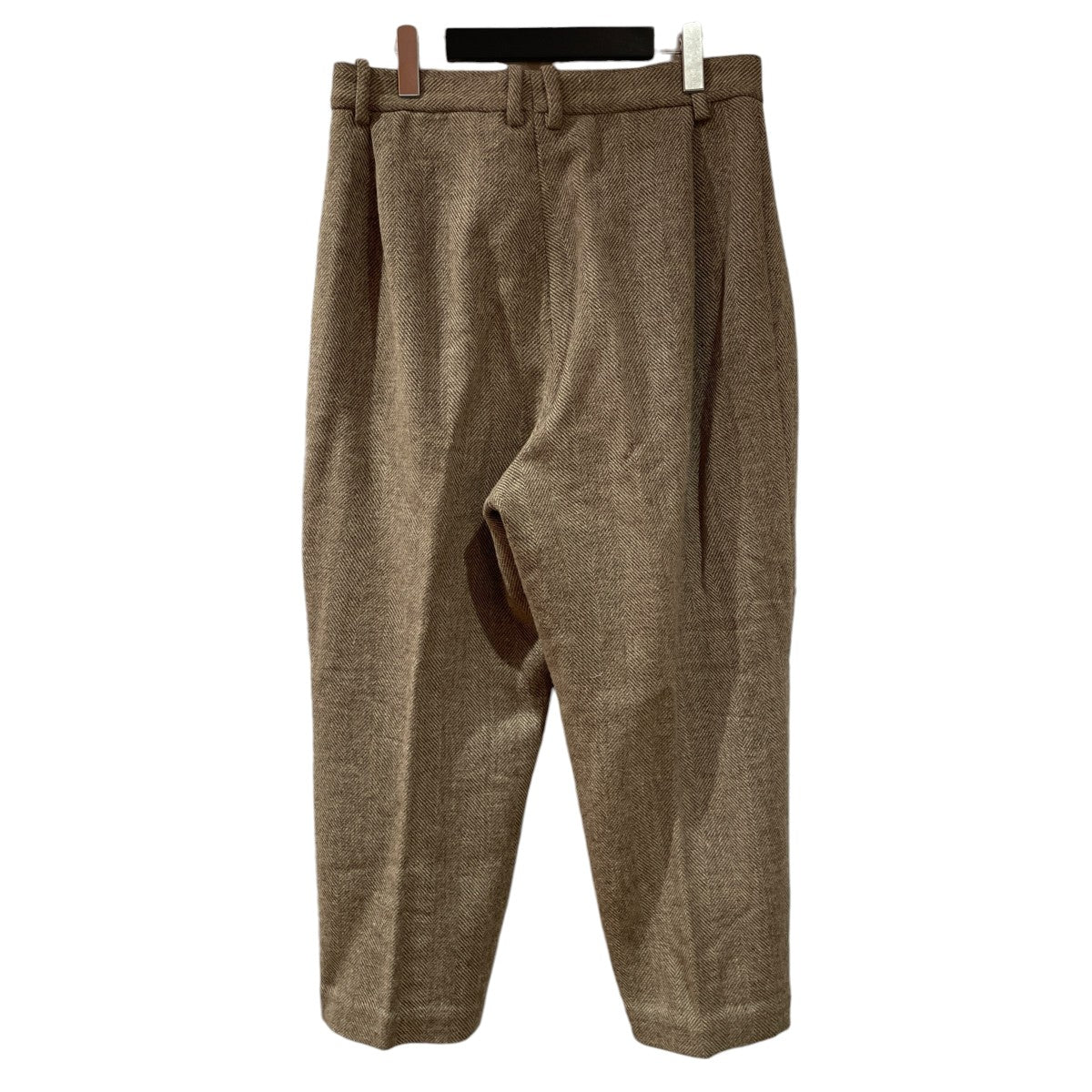 Hed Mayner ヘリンボーンウールパンツ 古着・中古-2枚目のアイテム画像
