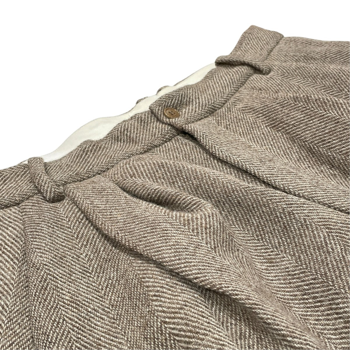 Hed Mayner ヘリンボーンウールパンツ 古着・中古-3枚目のアイテム画像