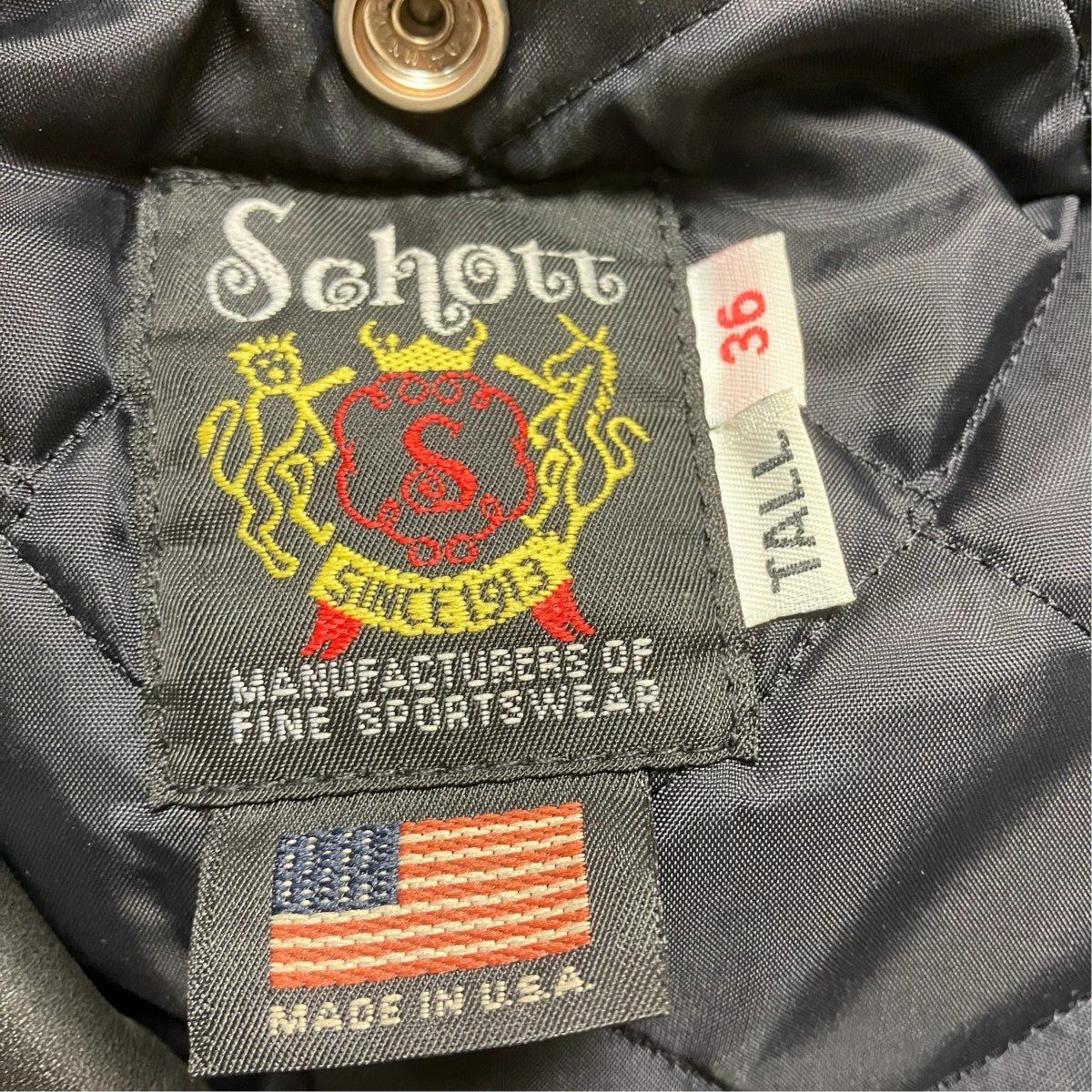 SCHOTT BROS． 613UST VINTAGE ONESTAR TALLダブルライダースジャケット7164 古着・中古-7枚目のアイテム画像