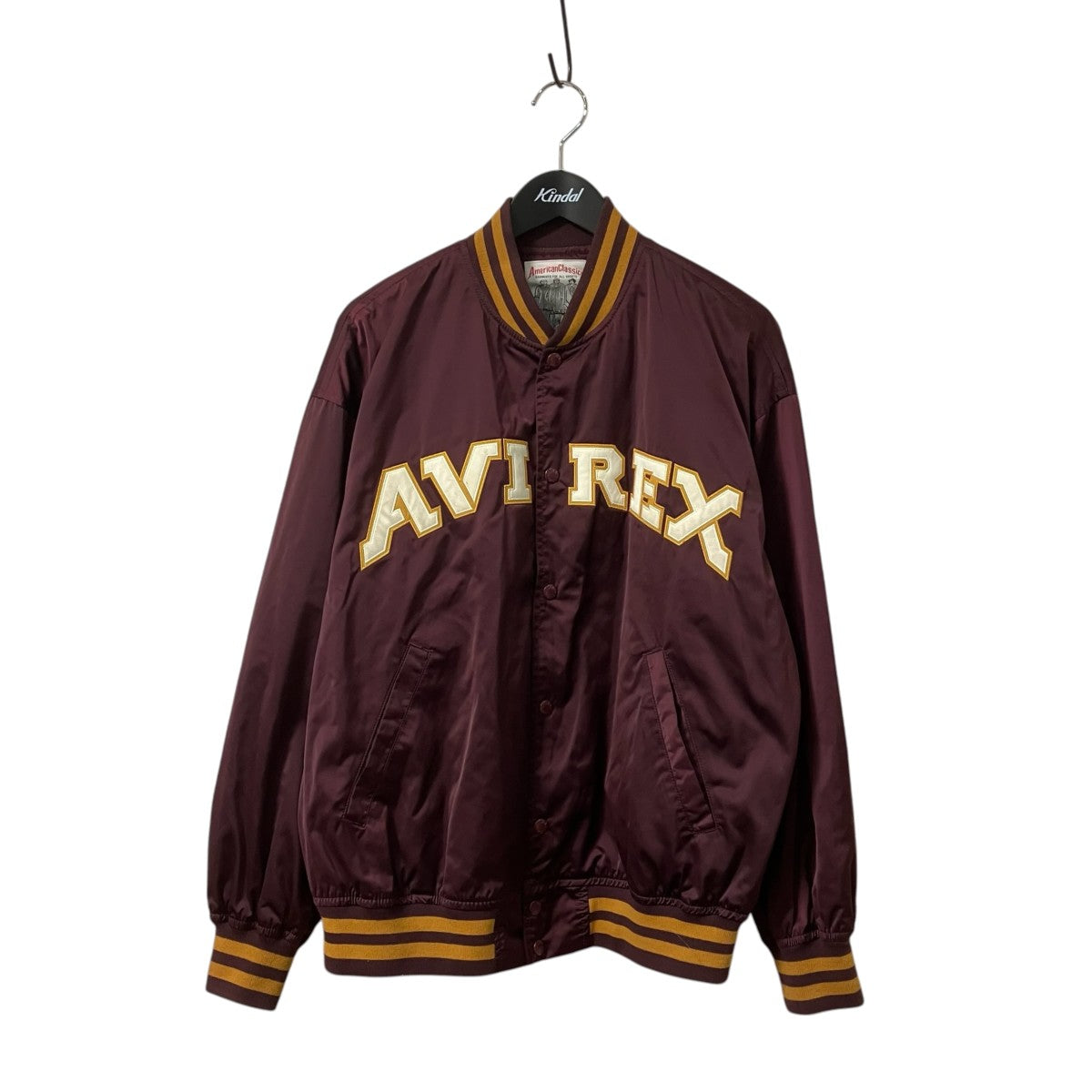 AVIREX サテン スタジアム ジャケットブルゾン6122145 古着・中古-1枚目のアイテム画像