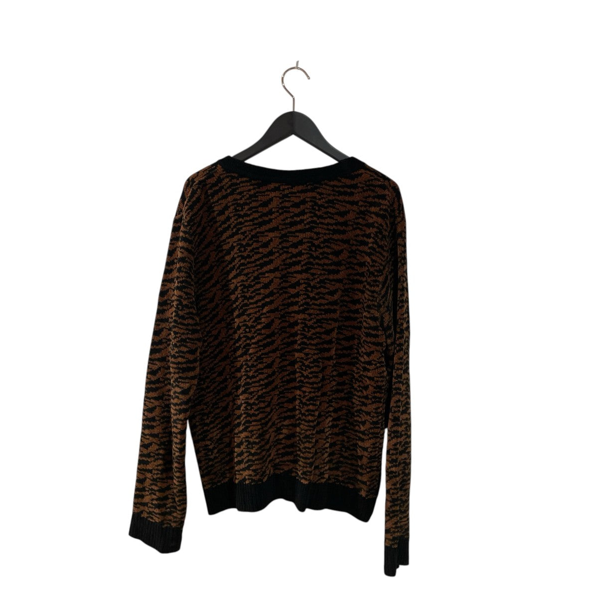 ERNEST W．BAKER Zebra Jacquard Cardiganカーディガン 古着・中古-2枚目のアイテム画像