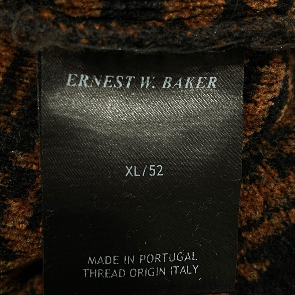ERNEST W．BAKER Zebra Jacquard Cardiganカーディガン 古着・中古-6枚目のアイテム画像
