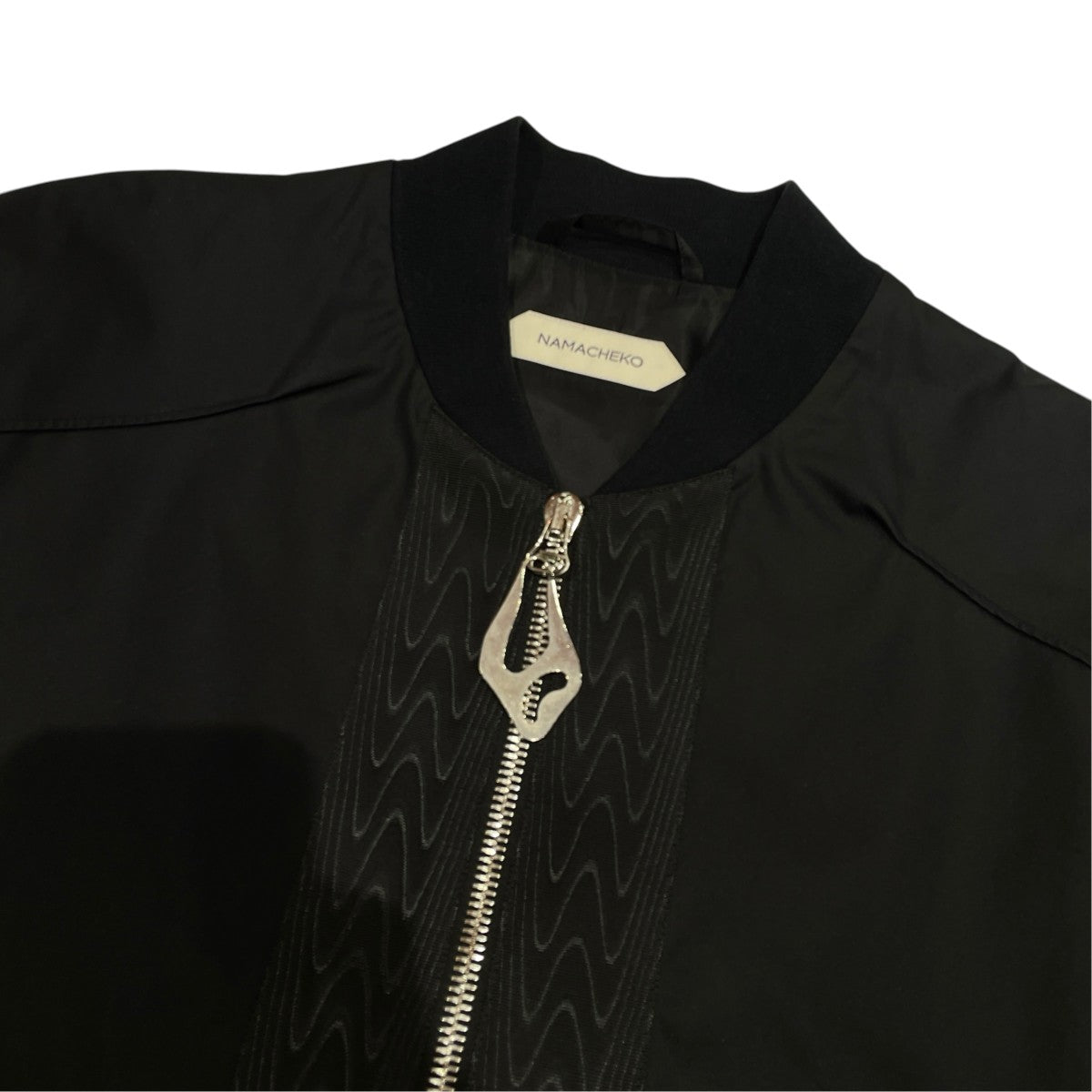 NAMACHEKO HANEKE JACKETジップジャケットNSS 201-BLACK 古着・中古-3枚目のアイテム画像