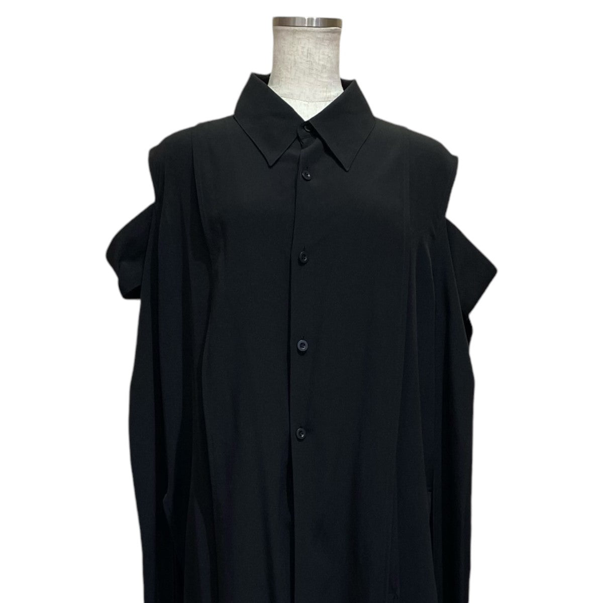 LIMI feu(リミフゥ) 22AW ノースリーブシャツワンピース LE-D19