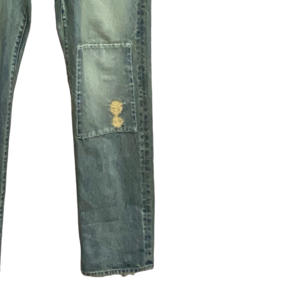 24SSSTUDS DAMAGE DENIM PANTS