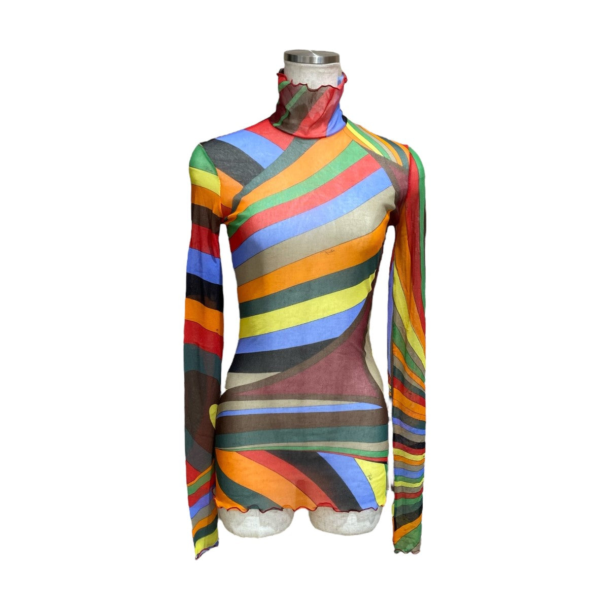 プッチ PUCCI Irideプリントトップ 3UJM16 3U759 マルチカラー サイズ：38 PUCCI(プッチ) Irideプリントトップ3UJM16 3U759 3UJM16 3U759