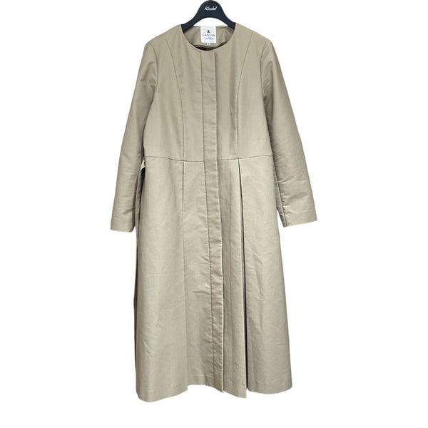 LANVIN en Bleu(ランバンオンブルー) ノーカラーコート ベージュ