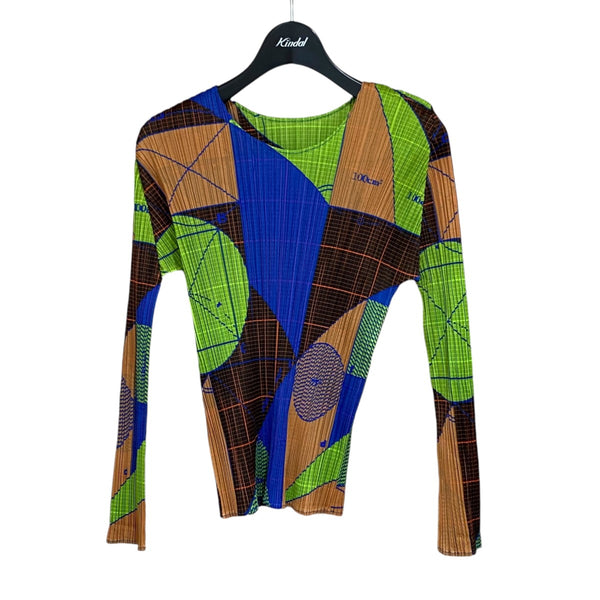 PLEATS PLEASE(プリーツプリーズ) 総柄プリーツカットソーPP81-JK542