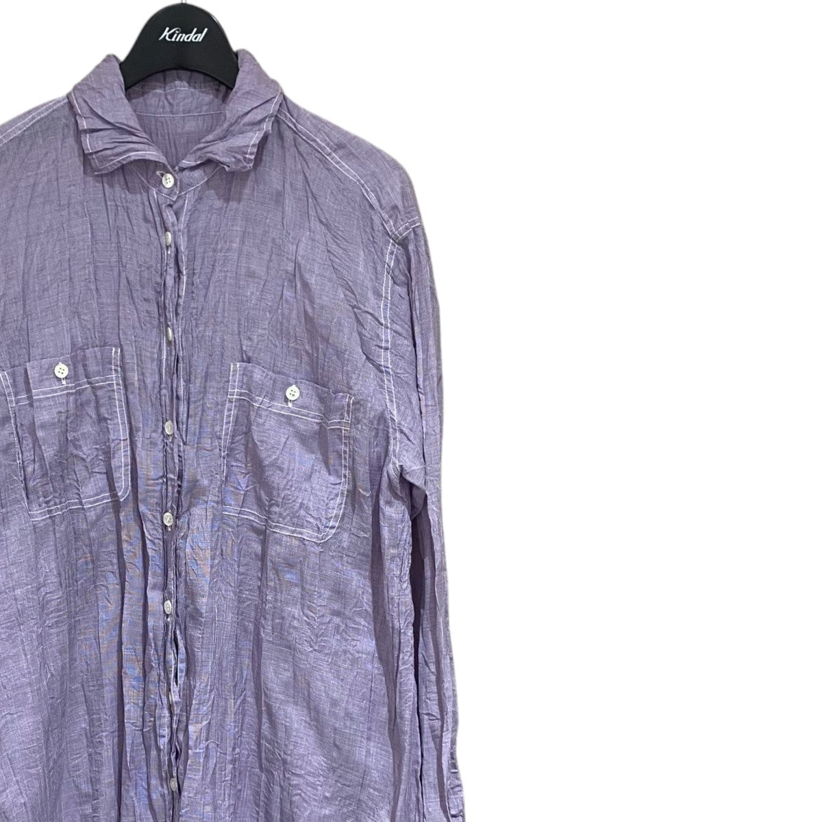 プリーツプリーズ PLEATS PLEASE プリーツシャツ PP11-PJ953 パープル サイズ：3 PLEATS PLEASE(プリーツプリーズ) プリーツシャツPP11-PJ953