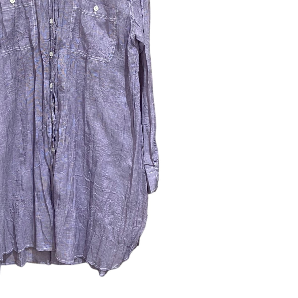 プリーツプリーズ PLEATS PLEASE プリーツシャツ PP11-PJ953 パープル サイズ：3 PLEATS PLEASE(プリーツプリーズ) プリーツシャツPP11-PJ953