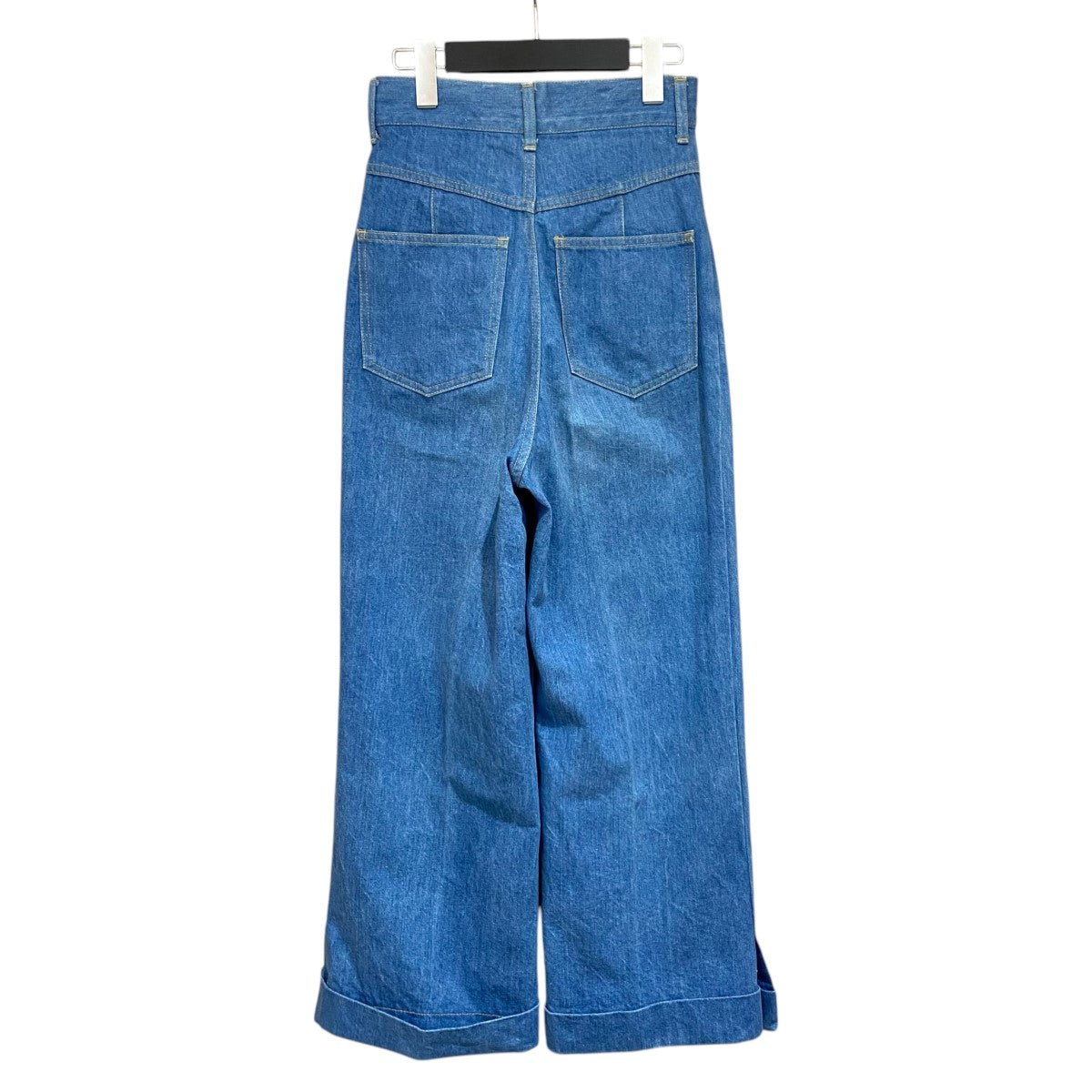 Slit-hem High-rise Wide-leg JeansデニムパンツTA81-FF097