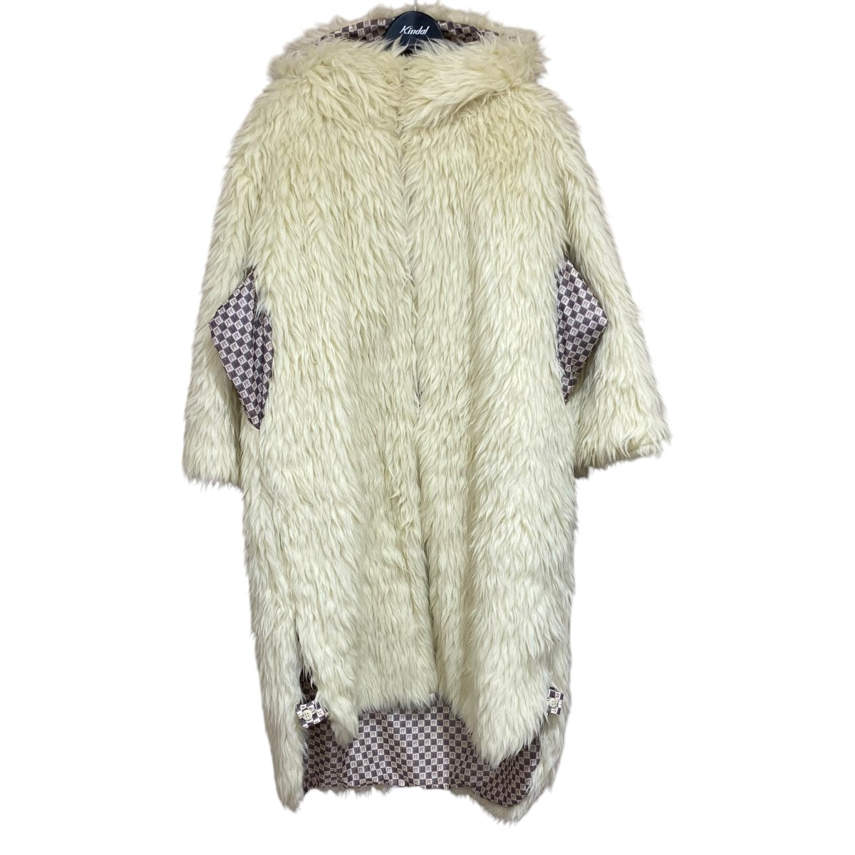 fur hood coat コートF23A-01